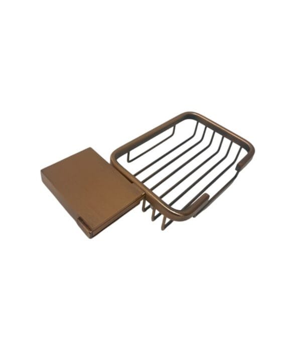 ACCESORIOS BAÑO COLOR BRONCE PLANO
