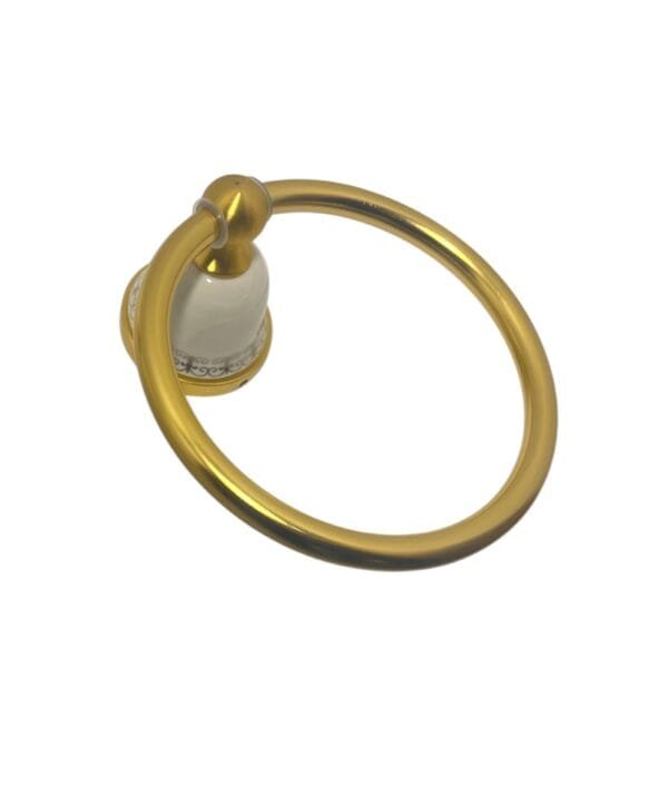 ACCESORIOS BAÑO DORADO PORCELANA