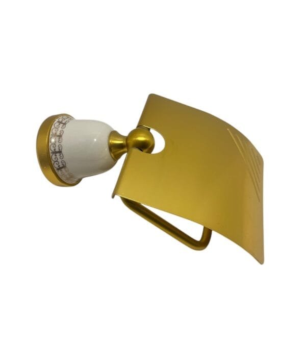 ACCESORIOS BAÑO DORADO PORCELANA
