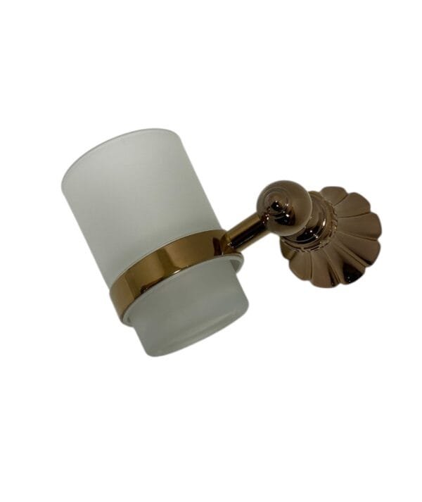 ACCESORIOS BAÑO ORO ROSA FLOR