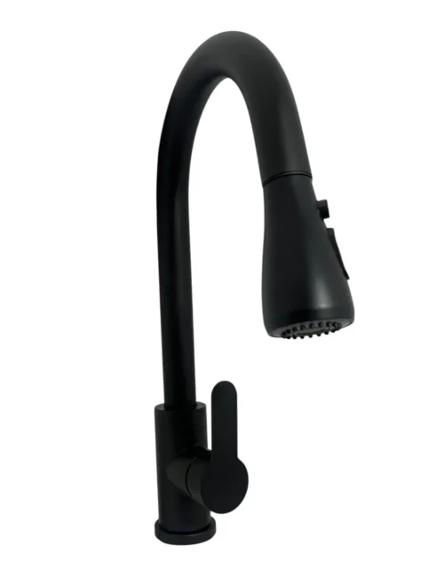Monocontrol para lavaplatos Negro Extraíble 1912B