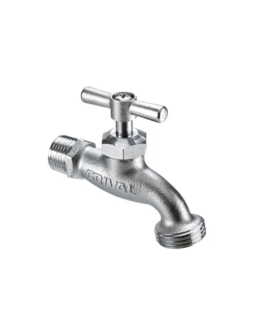 LLAVE JARDÍN CORRIENTE SATÍNADA GRIVAL