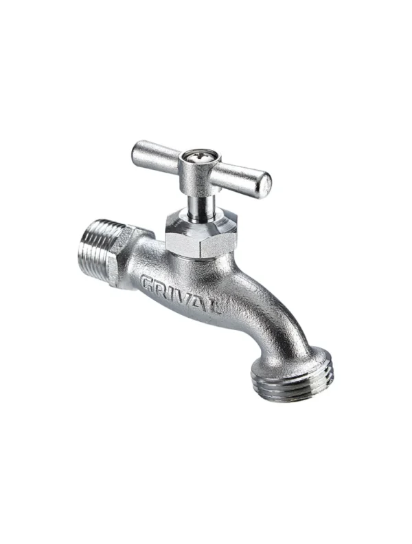 LLAVE JARDÍN CORRIENTE SATÍNADA GRIVAL