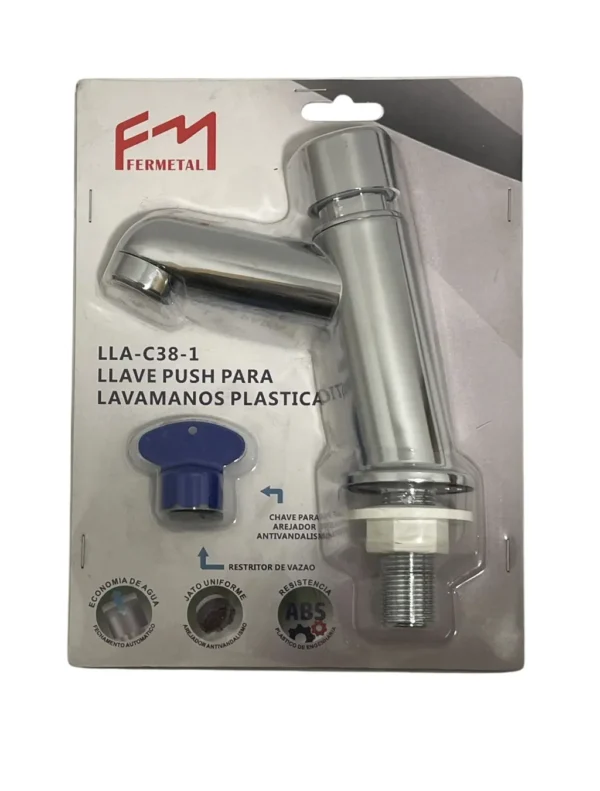 Llave push Fermetal (2) LLAVE PUSH PLASTICA FERMETAL